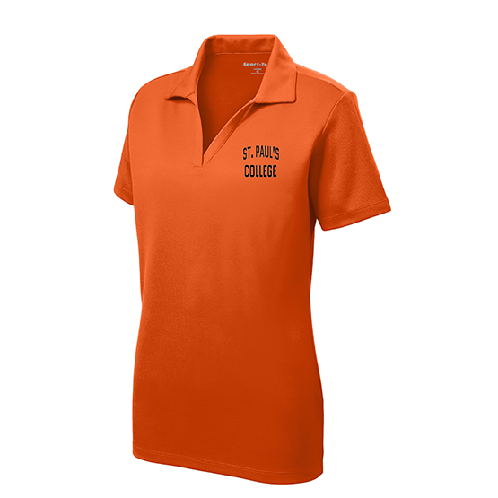 St Paul's Ladies Performance Polo (Orange)