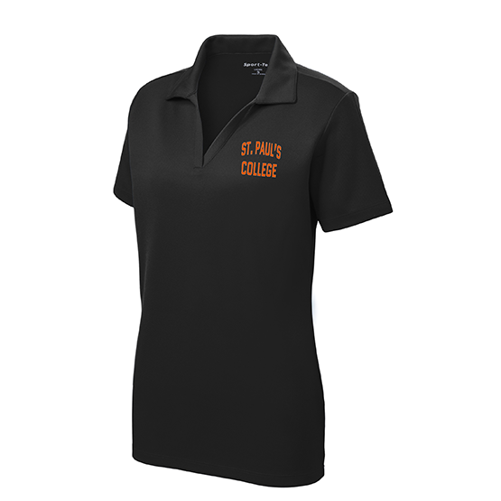 St Paul's Ladies Performance Polo (Black)